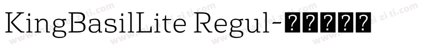KingBasilLite Regul字体转换